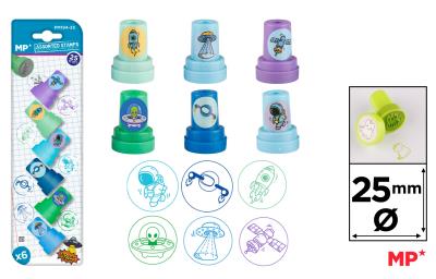 Opakowanie Stempelki dla dzieci Kosmos 6szt