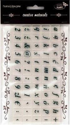 Opakowanie Stemple kreatywne alfabet