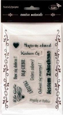 Opakowanie Stemple kreatywne napisy polskie 1