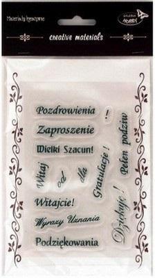 Opakowanie Stemple kreatywne napisy polskie 2