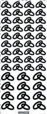 Opakowanie Stiker ażurowy 276 10x23cm złoty