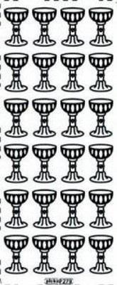 Opakowanie Stiker ażurowy 279 10x23cm złoty