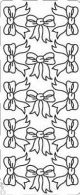 Opakowanie Stiker ażurowy srebrny