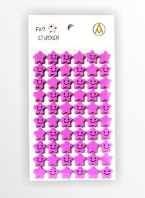 Opakowanie Stiker Gwiazdka piankowy liliowy