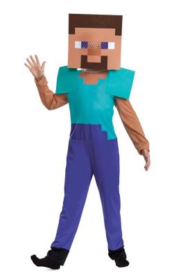 Opakowanie Stój dziecięcy - Minecraft Steve - rozmiar S