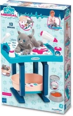 Opakowanie Stół do pielęgnacji kota + pluszowy kot