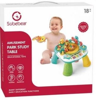 Stolik edukacyjny z pianinkiem. Wydawca: Sobebear. SmakLiter.pl Opakowanie Stolik edukacyjny z pianinkiem