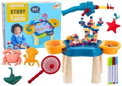 Opakowanie Stolik wielofunkcyjny 4w1 niebieski