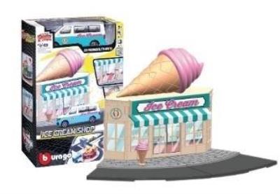 Str. Fire Bburago City Ice Cream Shop 1:43 BBURAGO. Wydawca: BBurago. SmakLiter.pl Opakowanie Str. Fire Bburago City Ice Cream Shop 1:43 BBURAGO