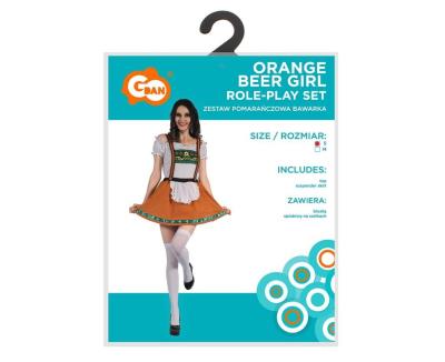 Opakowanie Strój dla dorosłych Bawarka pomarańczowa rozm. S