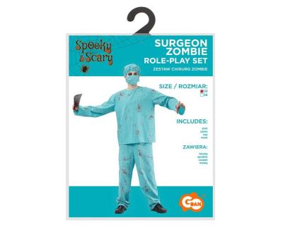 Opakowanie Strój dla dorosłych Chirurg Zombie rozm. 52