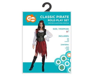 Opakowanie Strój dla dorosłych Klasyczna Piratka rozm. M