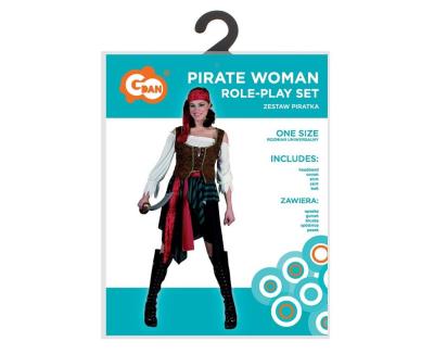 Opakowanie Strój dla dorosłych Piratka rozm. uniwersalny