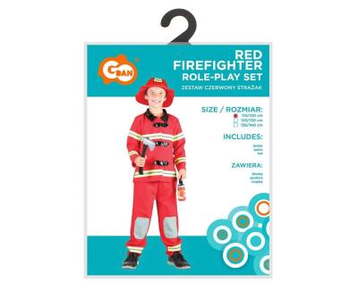 Opakowanie Strój dla dzieci Czerwony Strażak rozm.110/120cm
