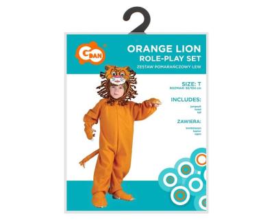 Opakowanie Strój dla dzieci Pomarańczowy Lew rozm. 92/104cm