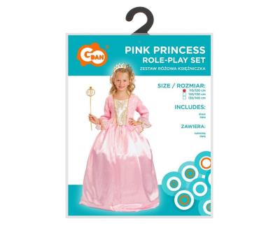 Opakowanie Strój dla dzieci Różowa Księżniczka rozm.120/130cm