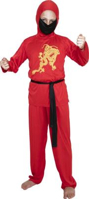 Opakowanie Strój dziecięcy - Czerwony ninja - rozmiar M
