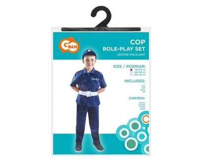 Opakowanie Strój policjant rozm. 130/140cm