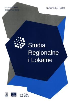 Opakowanie Studia Regionalne i Lokalne 1 (87) 2022