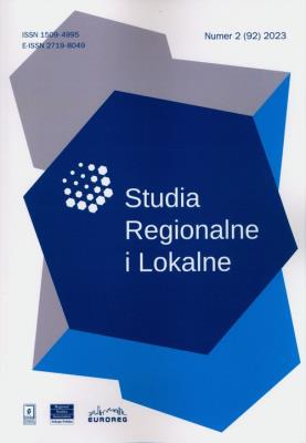 Studia Regionalne i Lokalne 2 ( 92) 2023. Wydawca: Scholar. SmakLiter.pl Opakowanie Studia Regionalne i Lokalne 2 ( 92) 2023