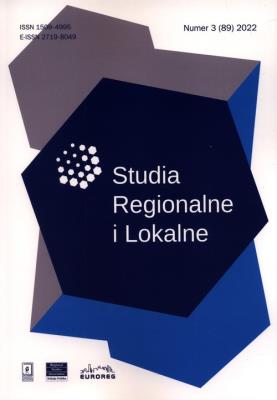 Opakowanie Studia Regionalne i Lokalne 3 (89) 2022