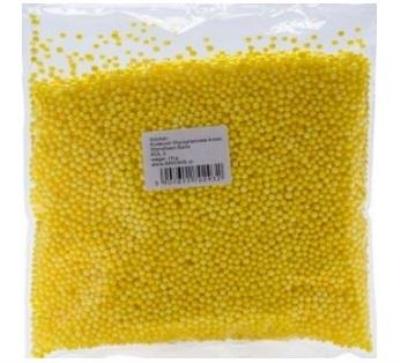 Opakowanie Styropianowe kulki 4mm żółte 100g