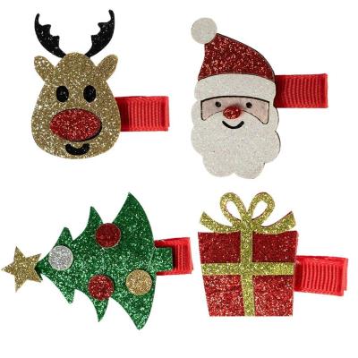 Opakowanie Świateczne brokatowe spinki 2szt