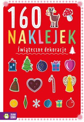 Okładka książki Świąteczne dekoracje. 160 naklejek