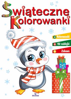 Świąteczne kolorowanki. Kolorowanka. Autor: Matusiak Monika. SmakLiter.pl Okładka książki Świąteczne kolorowanki. Kolorowanka