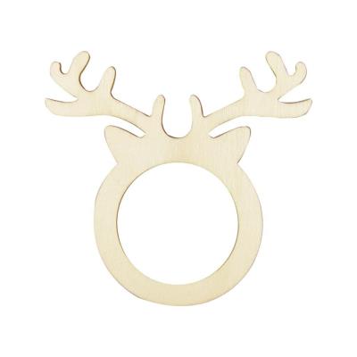 Opakowanie Świąteczne obrączki na serwetki - reniferki 4szt