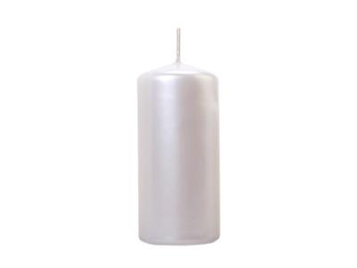 Świeca klubowa metalizowana perłowa 12x6cm 6szt. Wydawca: PartyDeco. SmakLiter.pl Opakowanie Świeca klubowa metalizowana perłowa 12x6cm 6szt