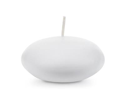 Opakowanie Świeca pływająca matowa biały 8cm 4szt