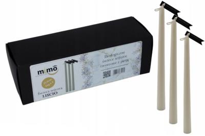 Świeca sojowa świecznikowa Liscio. Wydawca: MiMoCandles. SmakLiter.pl Opakowanie Świeca sojowa świecznikowa Liscio