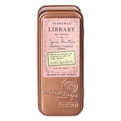 Świeca sojowa w puszce Library Library Jane Austen. Wydawca: Gentlemen's Hardware. SmakLiter.pl Opakowanie Świeca sojowa w puszce Library Library Jane Austen