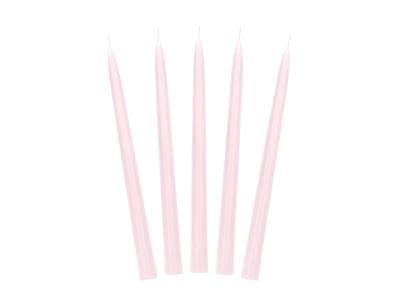 Opakowanie Świeca stożkowa matowa j. różowy 24cm 10szt