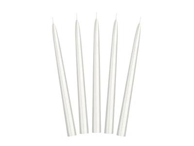 Świeca stożkowa perłowa 24cm 10szt. Wydawca: PartyDeco. SmakLiter.pl Opakowanie Świeca stożkowa perłowa 24cm 10szt