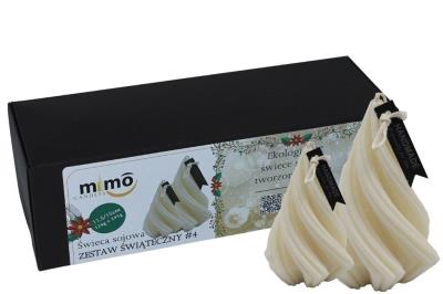 Opakowanie Świece sojowe - zestaw świąteczny 4