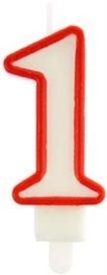 Opakowanie Świeczka 1 czerwona