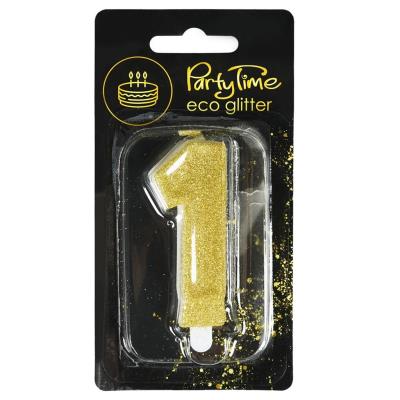 Opakowanie Świeczka 1 eko-brokat