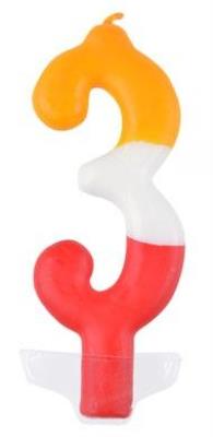 Opakowanie Świeczka 3 kolorowa