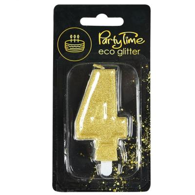 Opakowanie Świeczka 4 eko-brokat