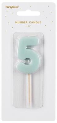 Opakowanie Świeczka 5 jasno niebieska 5,5cm