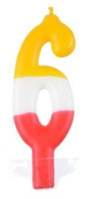 Opakowanie Świeczka 6 kolorowa