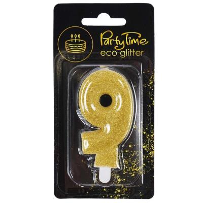 Opakowanie Świeczka 9 eko-brokat