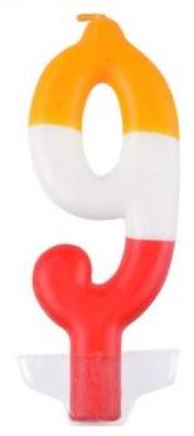 Opakowanie Świeczka 9 kolorowa