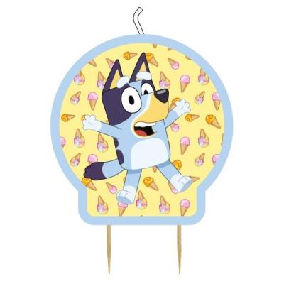 Świeczka Bluey. Wydawca: AMSCAN. SmakLiter.pl Opakowanie Świeczka Bluey