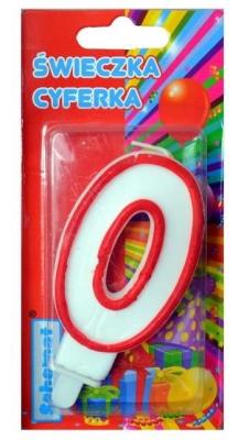 Opakowanie Świeczka cyferka 0