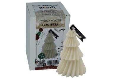 Opakowanie Świeczka naturalna wolnostojąca sojowa Conifera