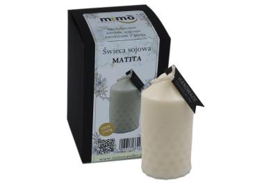 Opakowanie Świeczka naturalna wolnostojąca sojowa Matita