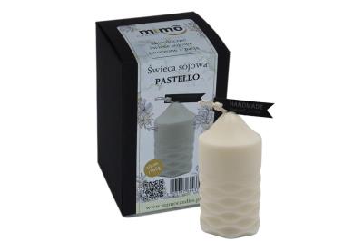 Opakowanie Świeczka naturalna wolnostojąca sojowa Pastello